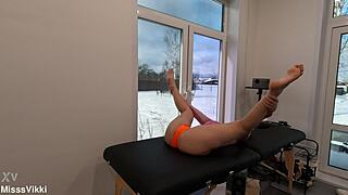 Missvikki flows through flexible sheer yoga