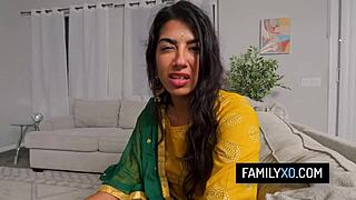 Indian stepdaughter fucks with her new stepdad jasmine sherni