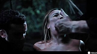 asian girl used in woods