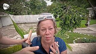 Perv grandma hires young 18+ gardener and ends up fucking him hard in the ass 😏