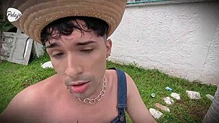 Perv grandma hires young 18+ gardener and ends up fucking him hard in the ass 😏