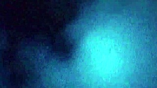 pissing inside a vase at the bar