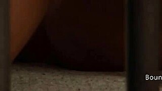 Sensual lesbian slave in bondage masturbates and orgasms sniffing panties!