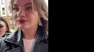 vlogging cuties crash a gangbang and join