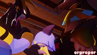 Vrchat characters team up in game