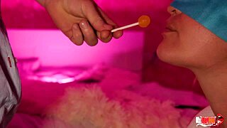 Cheated stepmom in taste game sucks cock
