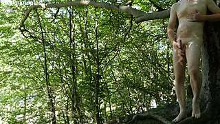 naked outdoor masturbation by the road