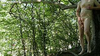 naked outdoor masturbation by the road