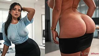office beauty chooses her partner today