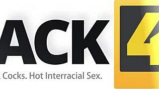 Black cock makes the beauty queen happy with interracial sex