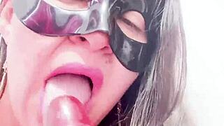 colombian milf with huge vagina masturbates in lingerie