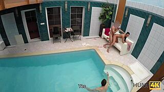 Girl from czech easily agrees to join the hunter for a video