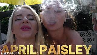 Naked Outdoor Smoking In The Spanish Sun With Shaved Pussy