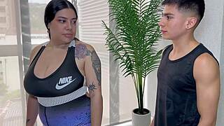 this milf joined gym sessions and we did cardio