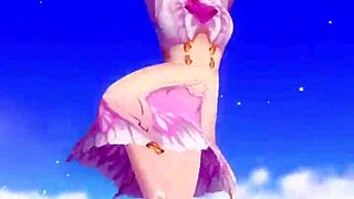 mmd upskirt view with asian in short skirt