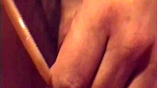 masked guy squirts milk from cock