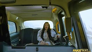 Fake taxi big tits teen goth pays with rough sloppy sex