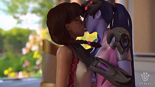 Cartoon girls kiss each other in this compilation!