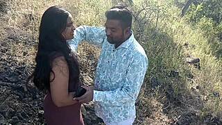 desi indian marathi kavita bhabhi fuck in jungle with lover