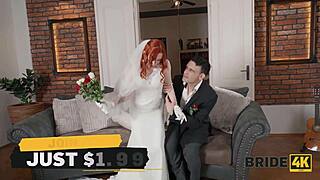 Bride4k the red-haired virgin will finally be able to fuck her spanish husband