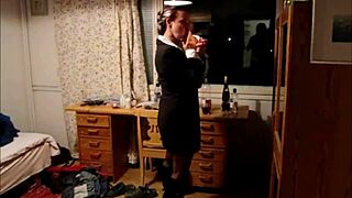 Dirty homelife of madame birgit wanking orgasms