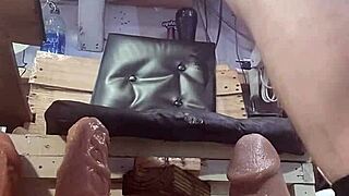 using a few favorite big dildos in solo play