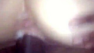 British girlfriend creaming on big black cock, what a monster!