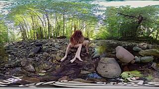 Ana, Molly, and Belle having steamy lesbian fun outdoors, huh?