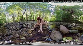 Ana, Molly, and Belle having steamy lesbian fun outdoors, huh?