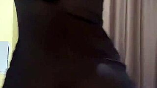 Blonde dances funk in transparent dress