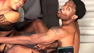 does vixen vanity handle the big black cock stretching her in lingerie?