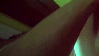 my girl poses on all fours in a red suit, peruvian amateur bent over in high definition