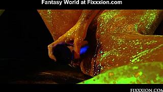 i-i fingered my glow in the dark goddess fantasy