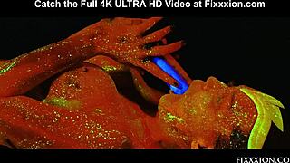 i-i fingered my glow in the dark goddess fantasy