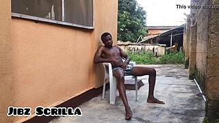 Teasing And Stroking Big Black Cock Outdoors Just Before Christmas. Penismanxxx Production Captures The Monster Dick Action!