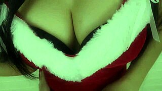 Naughty bitch santa doggy fuck