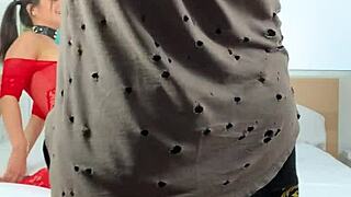 Watch Abbie Maley, Tru Kait bend over for doggystyle threesome?