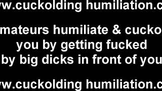 his big black cock captivates me in this interracial femdom humiliation