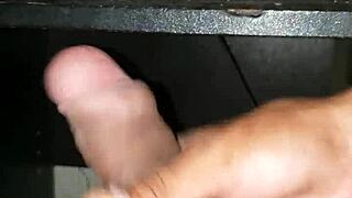 stroking my hard cock just for you, damn hot!