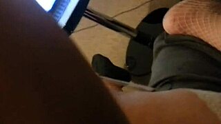 Maz shows off her big tits in a bra, my wife.