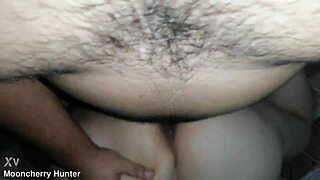 I fuck moocherry hard and cum on her ass.