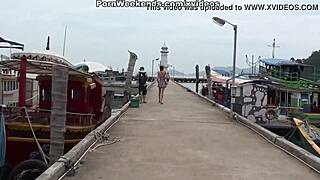 i was so excited when those bikini girls came for sex on our vacation, but i kinda messed up the timing