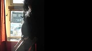 Sissy Bisexual Mark Wright Jerks by Window Boldly