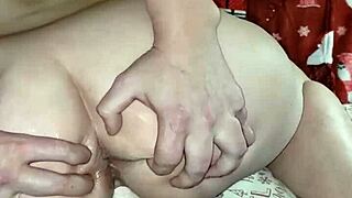 I’m riding this thick 14-inch dildo with my big ass!