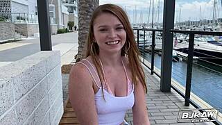 Mazy Myers delivers an amazing deepthroat and rimjob blowjob on cock in pov.