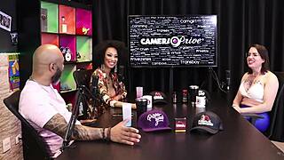 Melissa Leal In Sheer Red Lingerie As Bisexual Prostitute During Pandemic