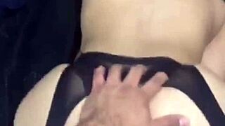 In the office, this couple gets wild with doggystyle action on her big bent-over ass.