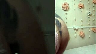 Wet pussy plays with a transparent dildo