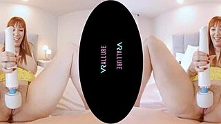 Would You Rather Watch Lauren Phillips Play with Vibrator and Dildo on VRAllure? Explore Her Trimmed Pussy and Big Tits!