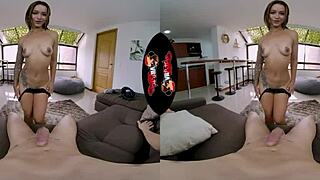 Alexa Vikander stars in a steamy VR scene with a stunning Latina beauty